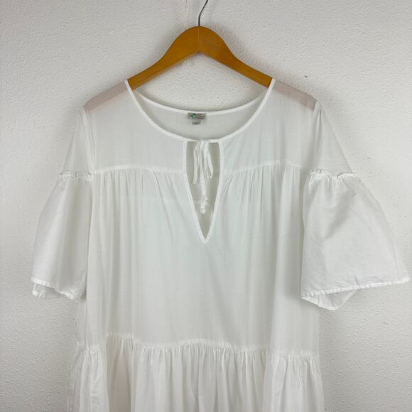 J. Crew Tiered Cotton Voile Beach Maxi Dress - Picture 3 of 6